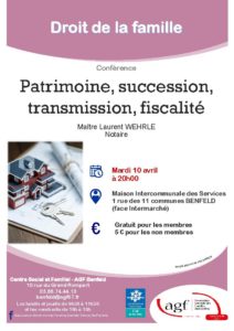 Patrimoine, succession, transmission, fiscalité