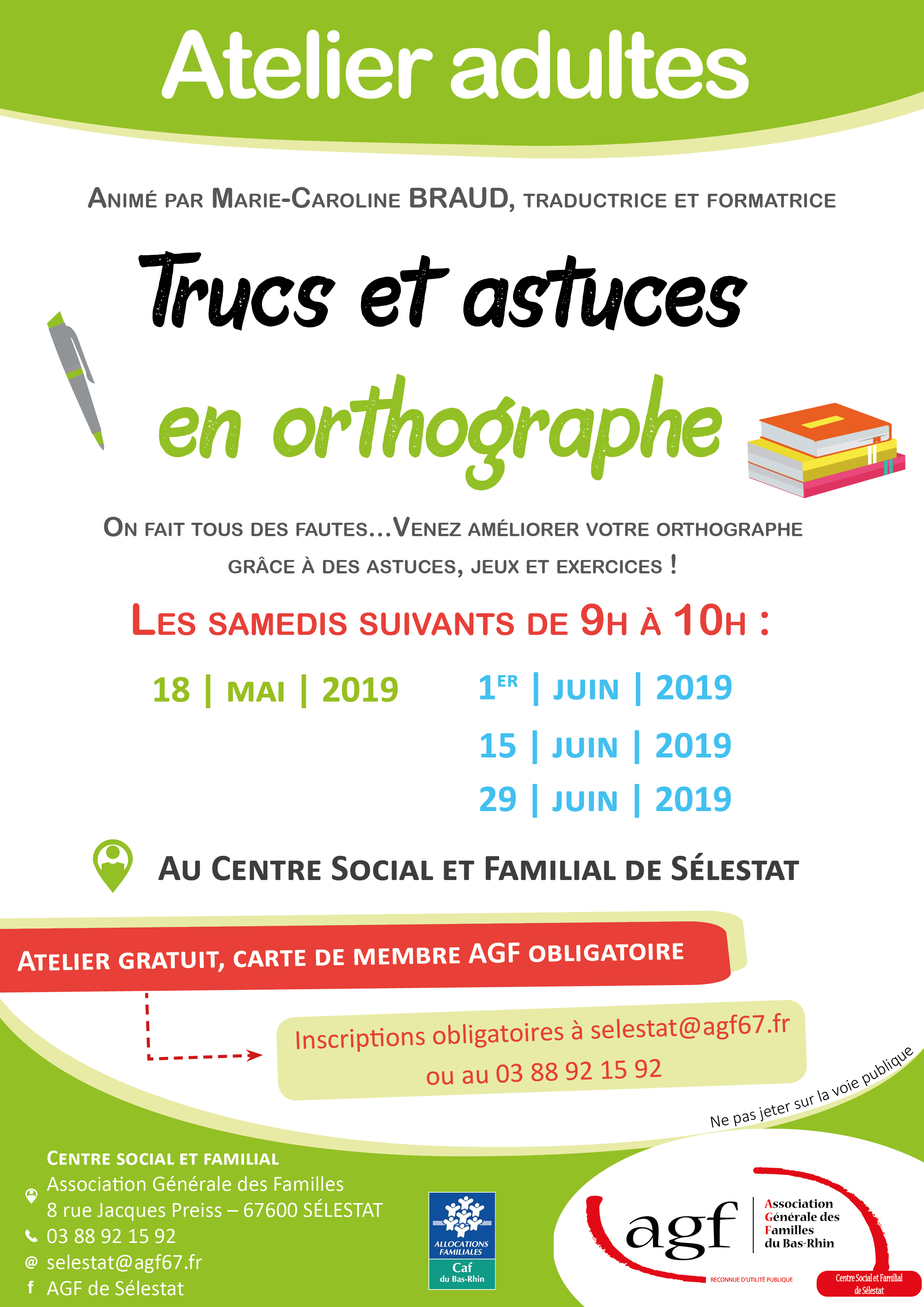 Trucs Et Astuces En Orthographe - AGF 67