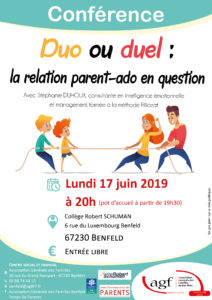 Conférence « Duo ou duel : la relation parent-ado en question »