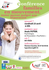 Conférence « Familles en mouvement, rester parent malgré une séparation »