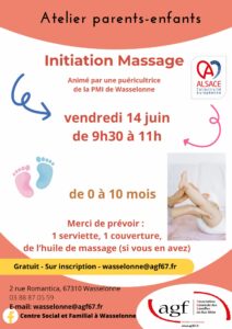 Atelier parents-enfants – Initiation massage
