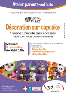 Décoration dur cupcake, thème : L’école des sorciers