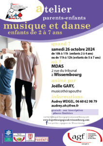 Atelier musique et danse (enfants de 2-7 ans)