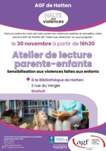 Atelier de lecture parents-enfants « sensibilisation aux violences faites aux enfants »